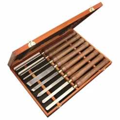 FAITHFULL - Coffret Bois De 8 Outils De Tournage HSS