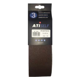 ATI - Bandes Sans Fin 75 Mm X 457 Mm Pour Le Bois Et Métal En Grain De 40, 80 Et 120