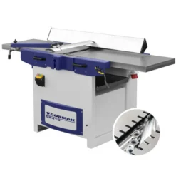 CORMAK - PT410QS - Dégauchisseuse-Raboteuse Professionnelle Avec Arbre Hélicoïdal 400 V / 3000 W / 410 Mm