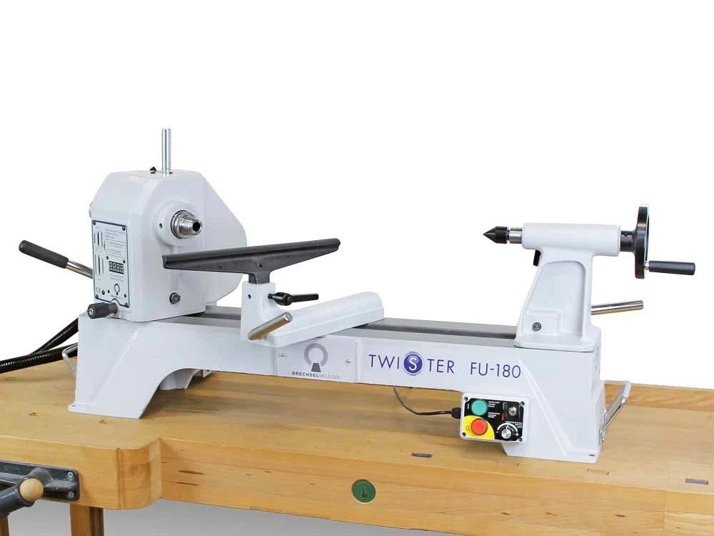 DRECHSELMEISTER - TWISTER FU-180 TV - Tour à Bois D'établi 560 Mm Avec Tête Pivotante Et Variateur De Fréquence – Image 2