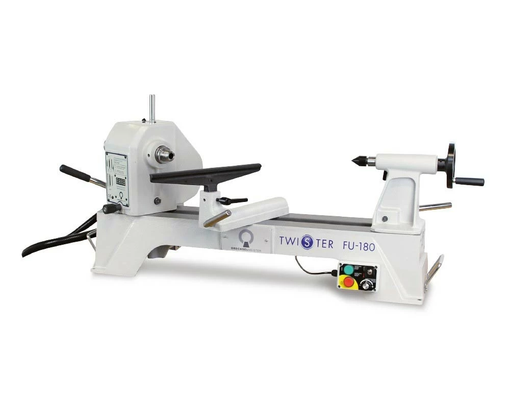 DRECHSELMEISTER - TWISTER FU-180 TV - Tour à Bois D'établi 560 Mm Avec Tête Pivotante Et Variateur De Fréquence