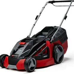 EINHELL - GE-CM 43 Li M Kit (2x4,0Ah) Tondeuse à Gazon Sans Fil 43 Cm 600m²