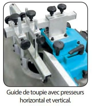 LEMAN - TOU030 Toupie En Arbre De ø30mm Avec Chariot - 230V - 50HZ / 2800W - 3,8CV – Image 2