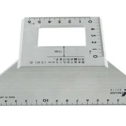 SHINWA - Equerre Japonaise Trapézoïdale Pour Carrelets, Plinthes Et Montants - 200 X 63 Mm