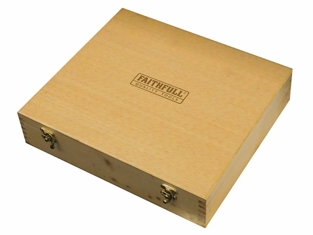 FAITHFULL - Ensemble D'outils De Menuisier 5 Pièces En Coffret Bois – Image 8