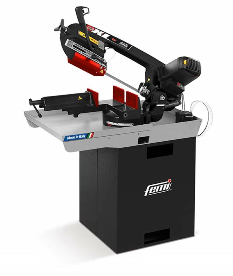 FEMI - 2200 XL Scie à Ruban Métal Avec Socle 230V 2000W Coupe Max. 200 Mm