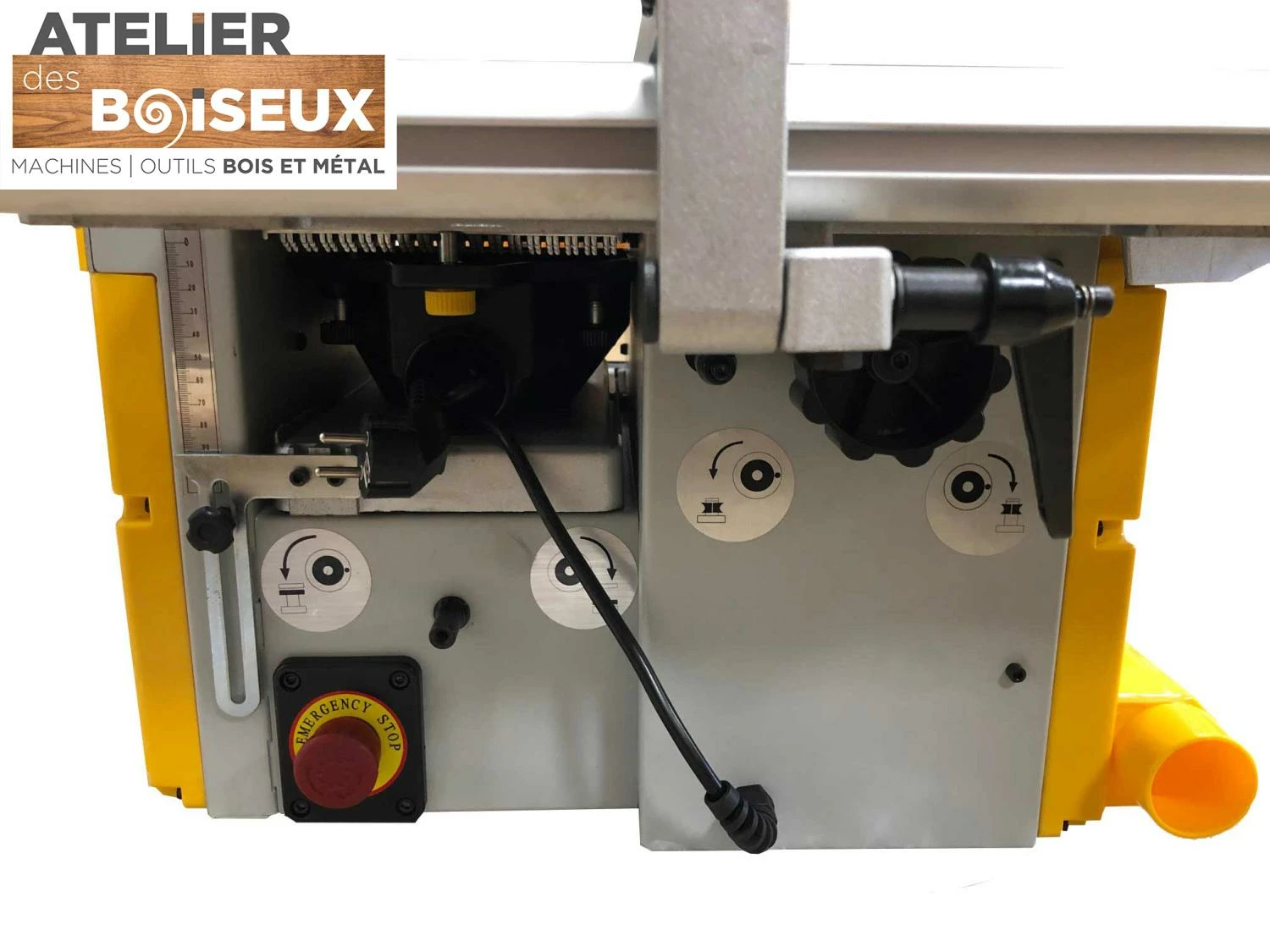 FEMI - CM 60-150 - Mini Combinée à Bois 6 Opérations 230V 1000W (1,35CV) – Image 5