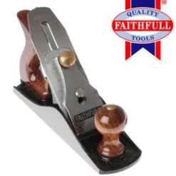 FAITHFULL - Grand Rabot à Main Professionnel En Fonte N°4, 250 X 60 Mm Largeur Fer : 50 Mm
