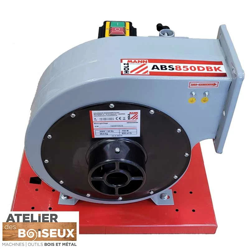 HOLZMANN - ABS850DBK - Aspirateur Pour Tour à Bois 850 M3/heure - 56 Litres - 230 V – Image 3