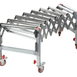 HOLZMANN - RB9A - Convoyeur à Rouleaux Extensible 500 à 1400 Mm - Largeur 500 Mm - Charge 130 Kg