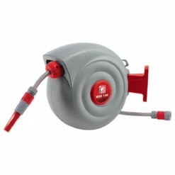 HOLZMANN - WSR15M Dévidoir Enrouleur Mural Arrosage 15 M Tuyau PVC