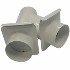 HOLZPROFI - Tuyau De Bifurcation Avec Tirette D’obturation Ø Départ 120 Mm / Ø Sortie 120/120 Mm