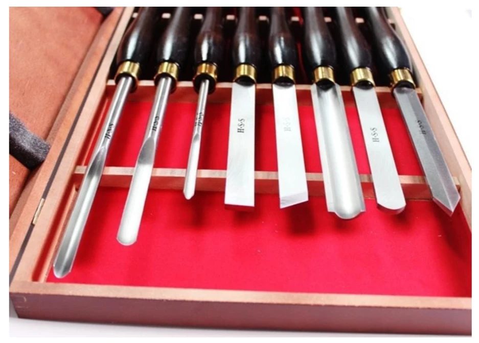 HOLZMANN - H8TLGN - Coffret De 8 Outils De Tournage Pro Acier HSS – Image 3