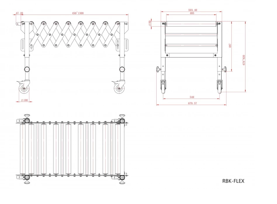 HOLZPROFI - RBK-FLEX Convoyeur à Rouleaux – Image 2