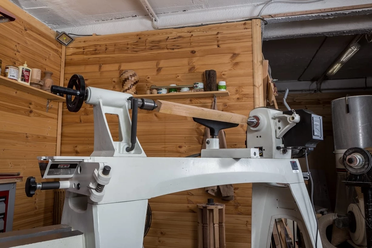 JET - JWL-1640EVS-M Tour à Bois Sur Piétement - Entrepointes 1000 Mm - 2 Plages De Vitesse 40 -3200 Tr/min - 1100 W – Image 12