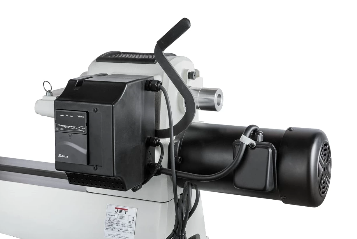 JET - JWL-1640EVS-M Tour à Bois Sur Piétement - Entrepointes 1000 Mm - 2 Plages De Vitesse 40 -3200 Tr/min - 1100 W – Image 8