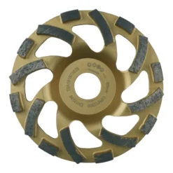 LEMAN - Plateau Diamanté Virgule Béton, Granit ( Diamètre 125 Alésage : 22.23 Mm )