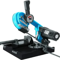 LEMAN - SRM100 Scie à Ruban Métal Manuelle ø100 Mm Lame 1140mm - 230V - 50Hz / 1500W - 2CV