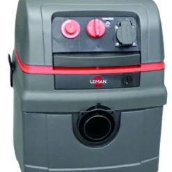 LEMAN - ASP255 Aspirateur Cuve Polypropylène 25L - 1400W - 270 MBar - Système De Décolmatage Inclus Et Prise Synchronisée