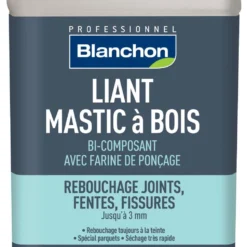 BLANCHON - Liant Mastic à Bois - Reboucheur à Teinter à La Poussière De Bois - 1L, 5L Ou 10L