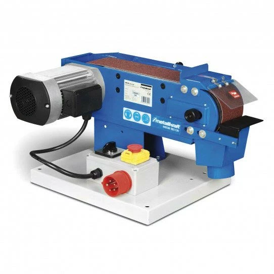 METALLKRAFT– MBSM 100-130 - Ponceuse Métal à Bande D'établi - 230 Ou 400 V - Bande 100 X 1220 Mm - 1500 W