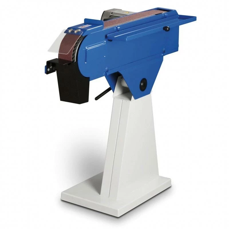 METALLKRAFT– MBSM 75-200-2 - Ponceuse Métal à Bande Sur Socle - 400 V - Bande 75 X 2000 Mm - 1500 W