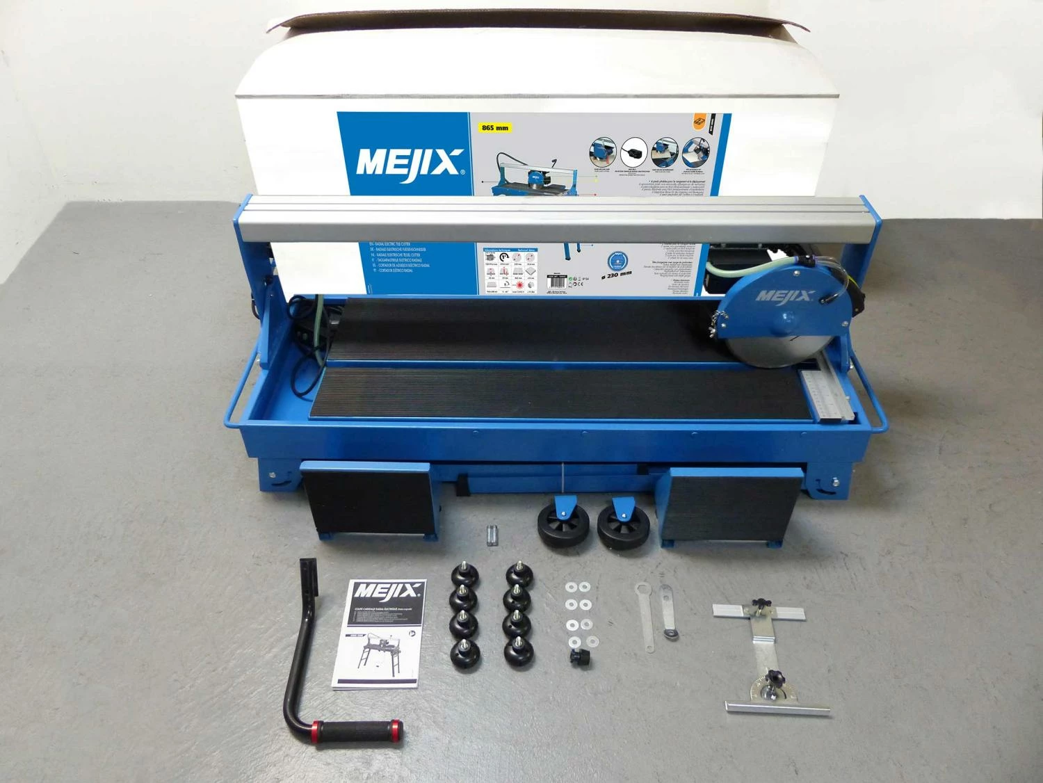 MEJIX - CMER 230 B - Coupe Carreaux Radial à Roulettes - Hauteur De Coupe Max. 42 Mm - Puissance 1200 W – Image 7