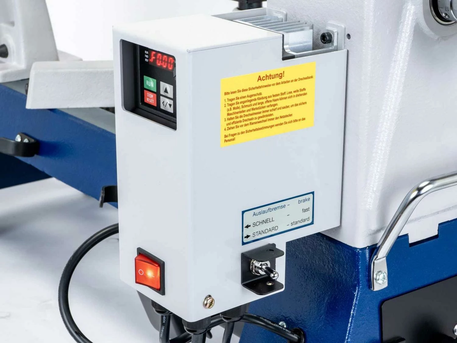 DRECHSELMEISTER - MIDI 2 PLUS - Mini Tour à Bois D'établi 400 Mm Avec Convertisseur + Mandrin Nova G3 Et Rallonge De Banc 280 Mm – Image 11