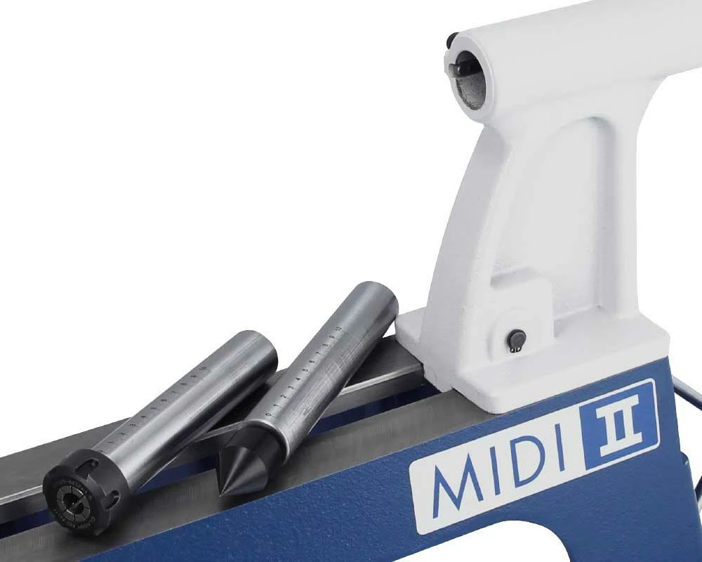 DRECHSELMEISTER - MIDI 2 PLUS - Mini Tour à Bois D'établi 400 Mm Avec Convertisseur + Mandrin Nova G3 Et Rallonge De Banc 280 Mm – Image 15