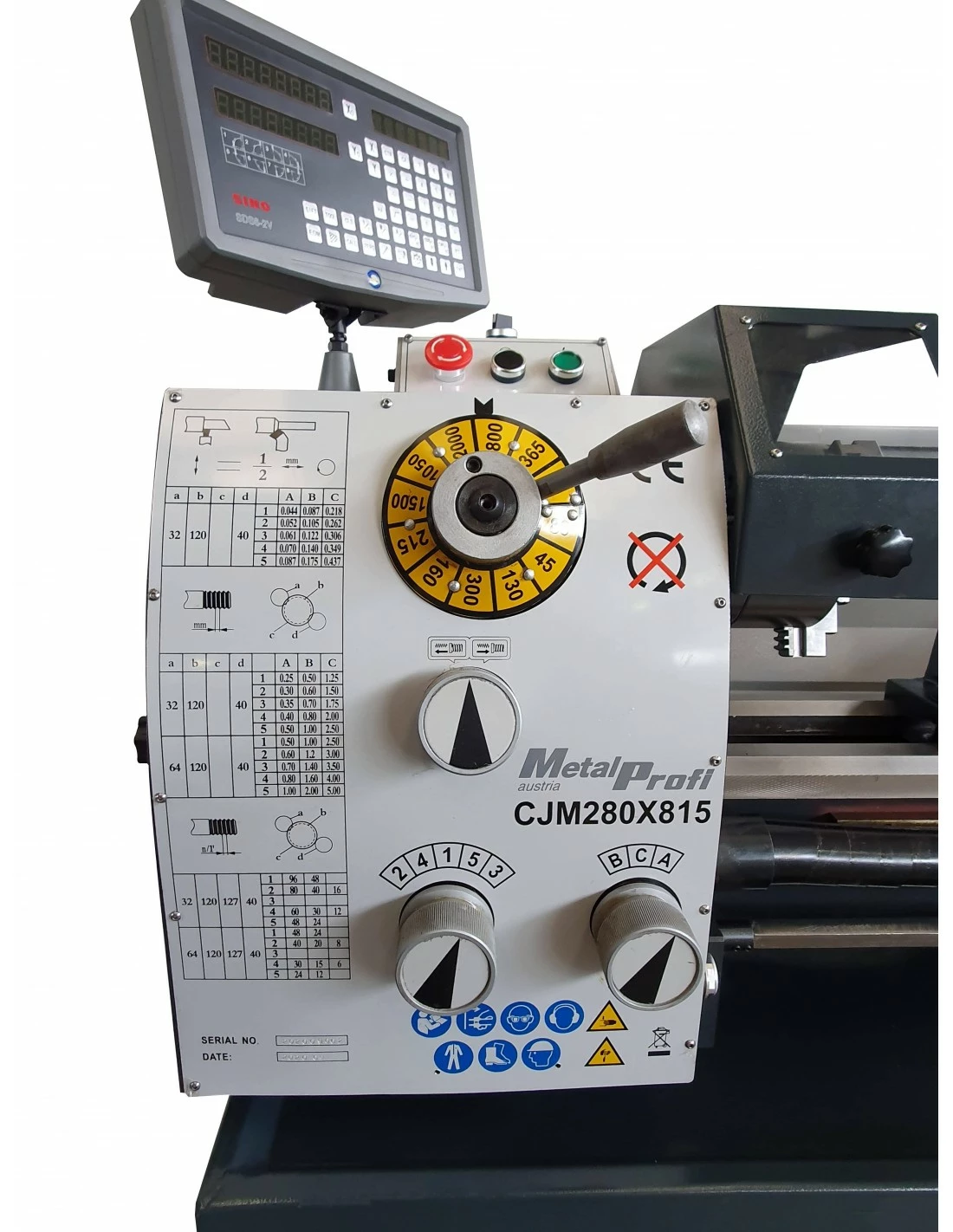 MÉTALPROFI - CJM280-815 - Tour à Métaux Entre-pointes 815 Mm - 750W / 230V – Image 3