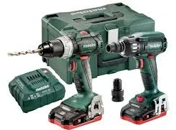 Metabo - Combo Set 18 V Avec 1 Perceuse-visseuse BS 18 LT BL Et 1 Visseuse à Choc SSW 18 LTX 400 BL - 1 Caméra Sportive OFFERTE