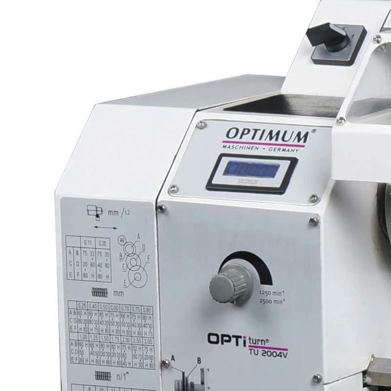 OPTIMUM - TU 2004 V - Tour à Métaux Compact 300 Mm Avec Vitesse Variable Haute Qualité – Image 2