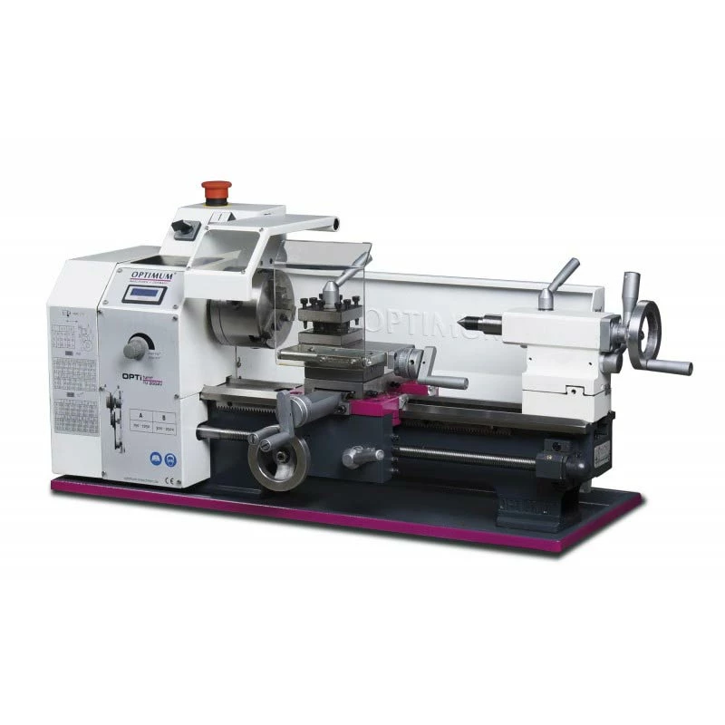 OPTIMUM - TU 2004 V - Tour à Métaux Compact 300 Mm Avec Vitesse Variable Haute Qualité