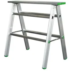 OUTIFRANCE - Tréteau Aluminium Pro - 900 X 800 Mm - Hauteur De Travail 800 Mm