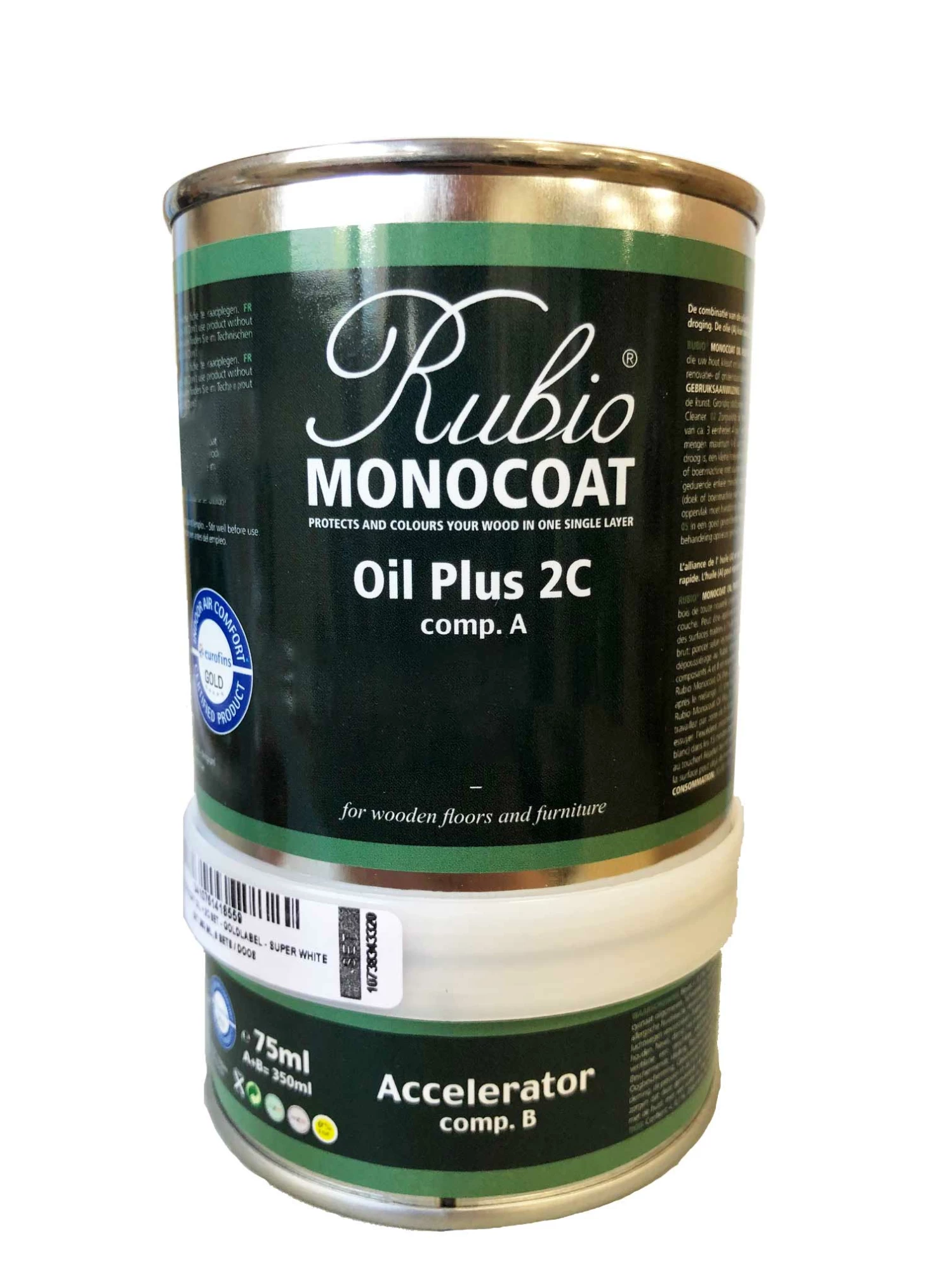 RUBIO MONOCOAT Oil + 2C Set - Intérieur - COULEURS (Pigmentée) Huile Bois Monocouche Ecologique & Accélérateur – Image 2