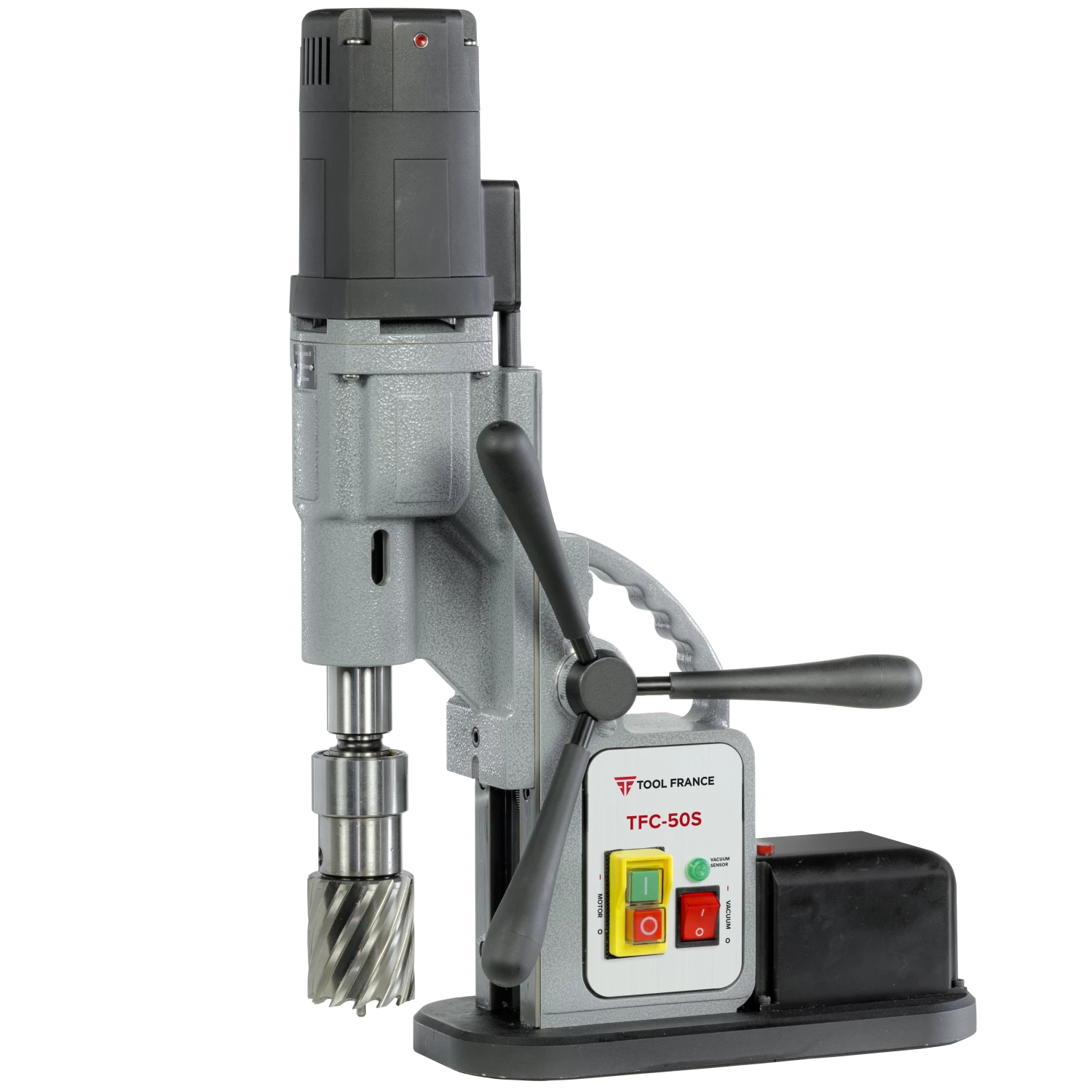 TOOL FRANCE - TFC-50S Perceuse De Forage Magnétique à Ventouse 230V 1300W Fraisage ø10-55 Mm