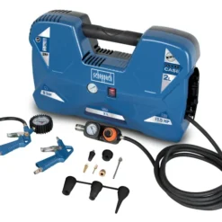 SCHEPPACH - Air Case Compresseur Portatif 2L 1100W Pression 8 Bar Max. + 12 Accessoires !