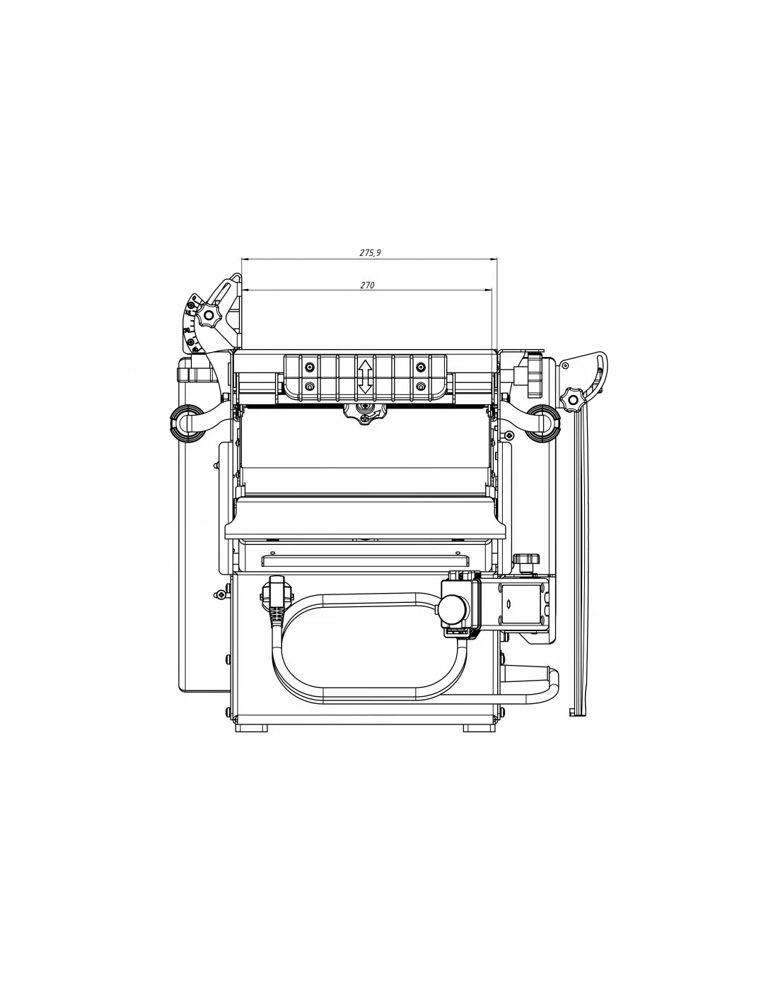 BELMASH - SDR2200 - Raboteuse Dégauchisseuse Combinée - 2200W - Largeur De Dégauchissage 270 Mm – Image 10
