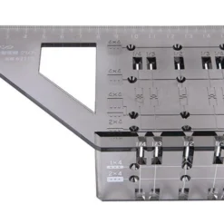 SHINWA - Equerre Transparente 3D Avec Angles à 45° Et 90°