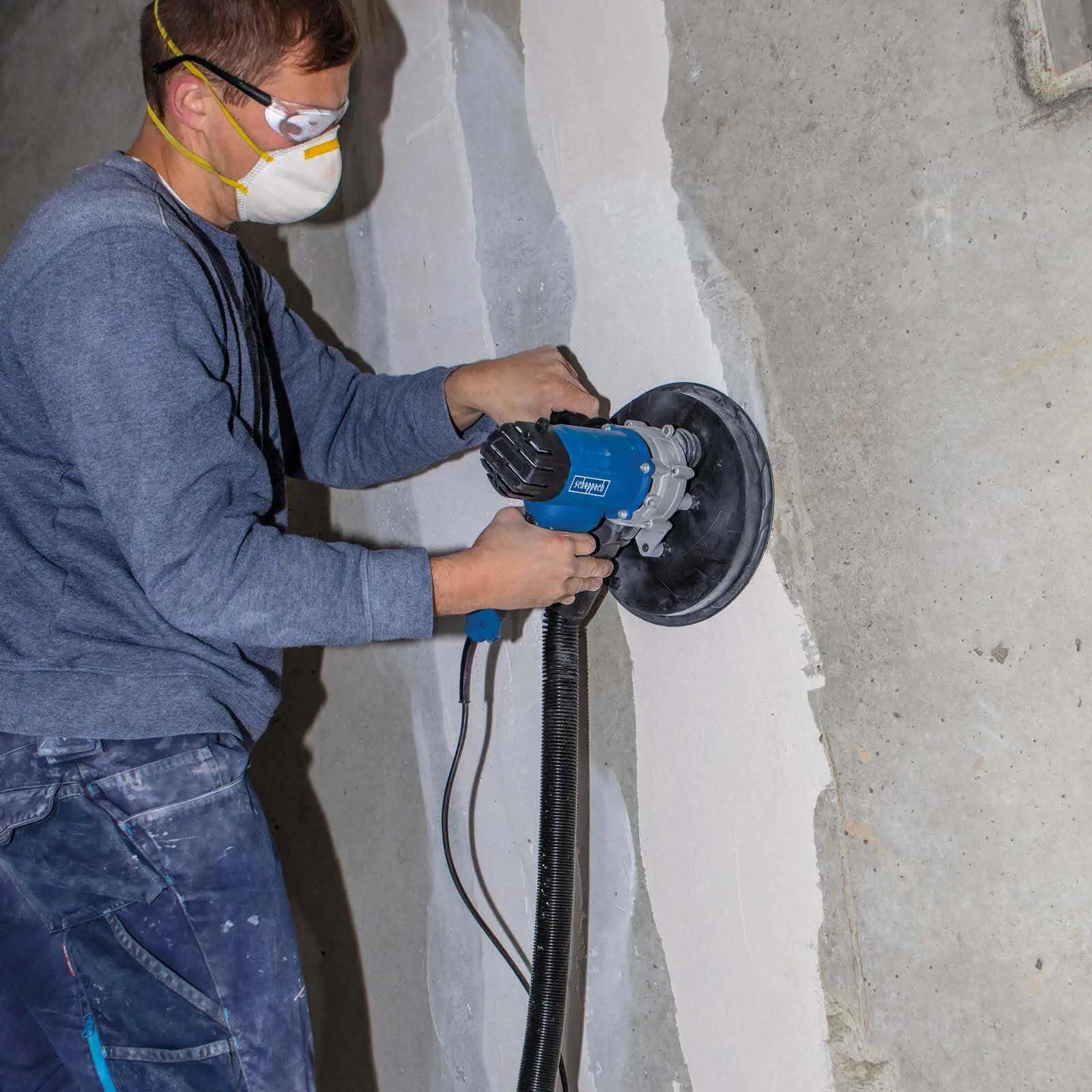 SCHEPPACH - DS200 Ponceuse Pour Plâtre Rotative - 230V 50Hz 1200W – Image 9