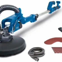 Scheppach - DS930 Ponceuse De Cloisons Sèches Télescopique 710 W - Avec 24 Disques Et Triangles Abrasifs