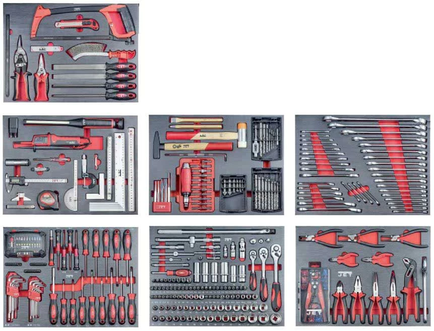 JET - TT-412 - Servante D'Atelier Mobile Avec 412 Outils - 780 X 455 X 985 Mm – Image 2