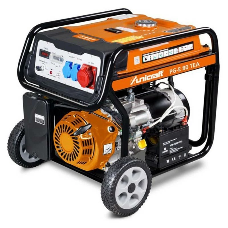 UNICRAFT - PG-E 80 TEA - Groupe Electrogène à Essence - 3750 W - Prises 230 V Et 400 V
