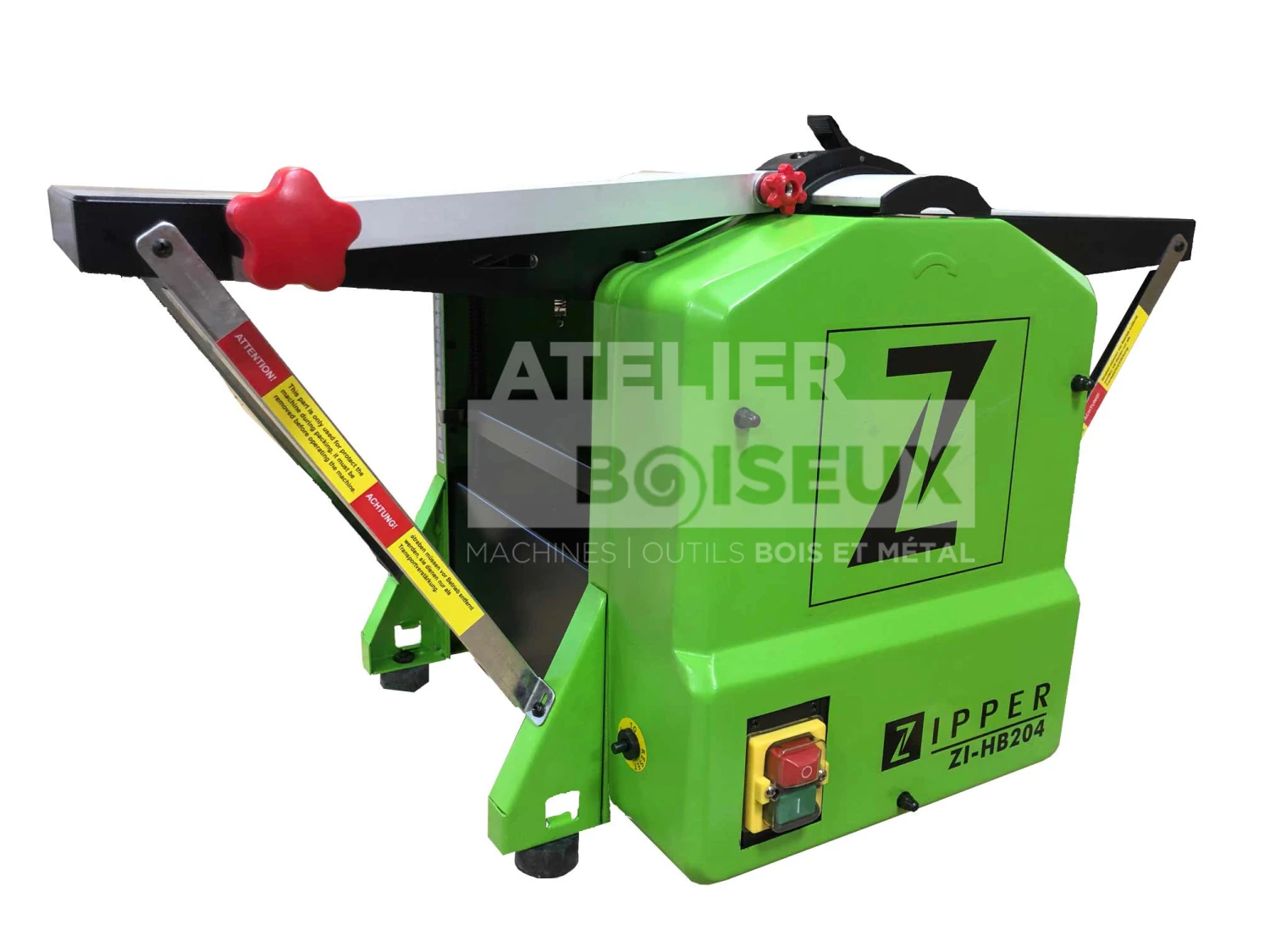 ZIPPER - ZI-HB204 Dégauchisseuse-raboteuse électrique Largeur 204 Mm 1250W 230V 50Hz – Image 5