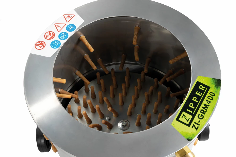 Zipper - ZI-GRM400 - Plumeuse Rotative De Volailles - Tambour Ø 400 Mm - 550W - 230V – Image 2