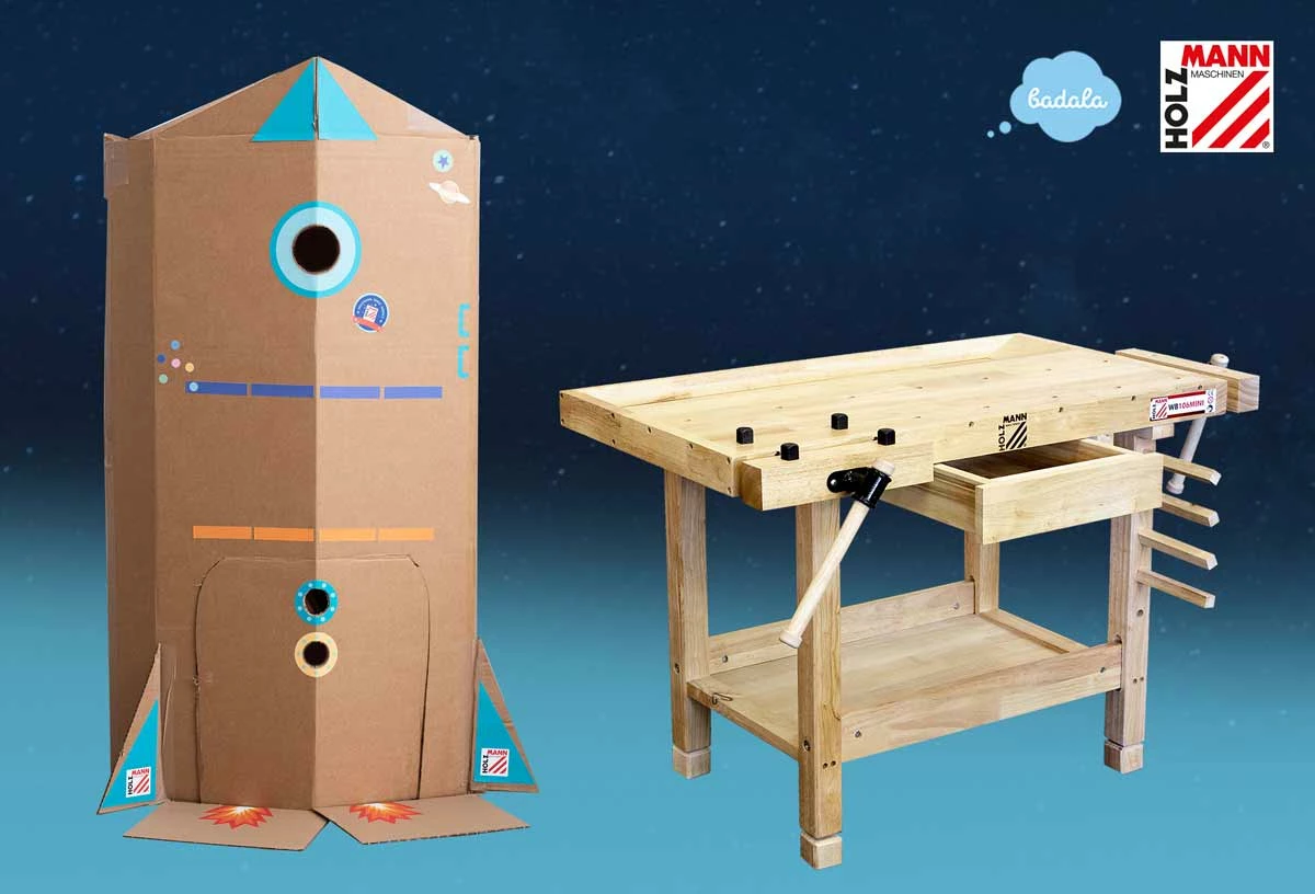 HOLZMANN - WB106MINI Établi De Menuisier En Bois Pour Enfants – Image 3