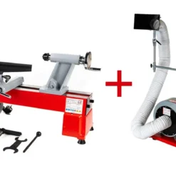 HOLZMANN - Pack Tour à Bois 460 Mm D460FXL Et Aspirateur Pour Tour à Bois ABS850DBK