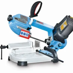 PROMAC - 347V Scie à Ruban Métal Avec Variateur De Vitesse 30/80 M/mn - 0,85 KW Capacité De Coupe Ø105mm